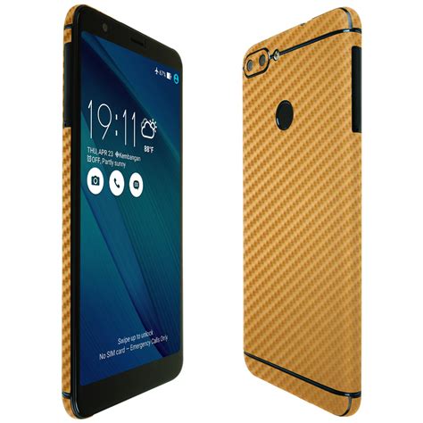 Asus zenfone max plus m1 unboxing, initial review: Asus ZenFone Max Plus TechSkin Gold Carbon Fiber Skin (M1)