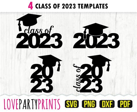 Class Of 2023 Svg Dxf Png Pdf Graduation 2023 Svg Etsy Uk In 2022