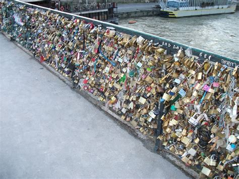 The Love Lock Bridge In Paris Locks Of Love In Paris You Are