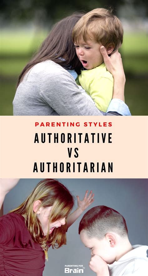 Authoritative Vs Authoritarian Parenting Styles Infographic