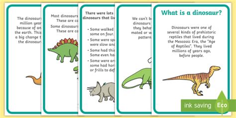 Dinosaur Facts Display Posters Teacher Made