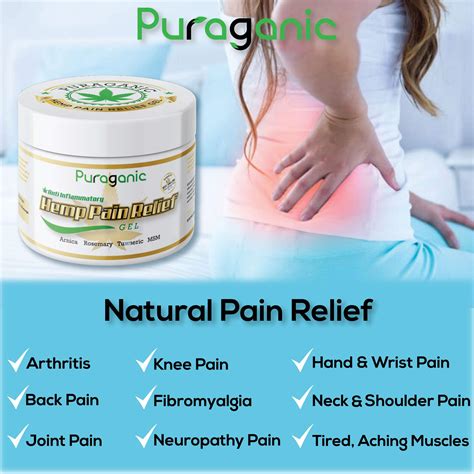 Hemp Pain Relief Gel Massage Gel To Relief Joint And Muscle Tension Made From Co2 Extracted