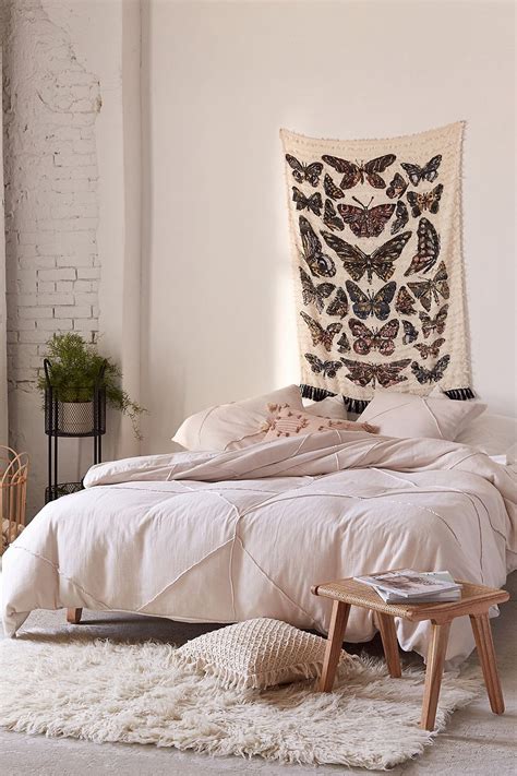 When it comes to '70s, the decor that comes to mind is macrame wall hangings, rattan furniture, earthy tones and textured fabrics like linen sheets. Urban Outfitters Marta Geo Roping Duvet Cover - Beige King ...