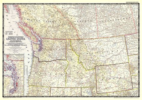Northwestern United States And Canadian Provinces Map