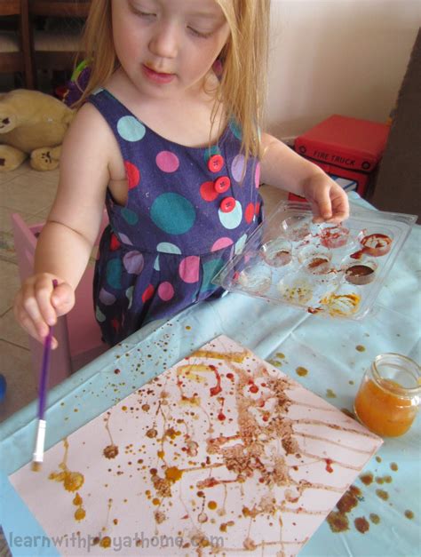 Learn With Play At Home Painting With Seasoning And Spices Sensory