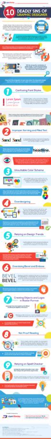 10 Deadly Sins Of Graphic Design Infographic Business2community