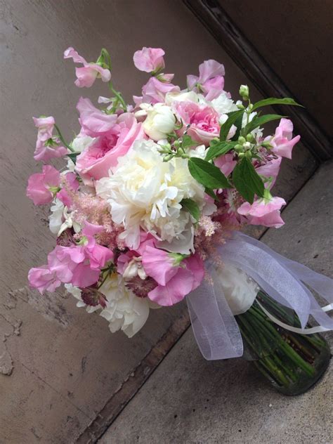 Blush Pinks Sweet Pea White Peonies And Other Spring Flowers