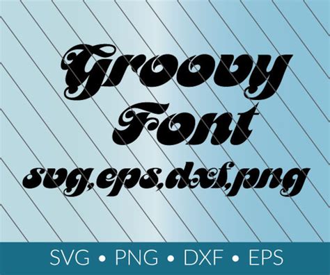 Groovy Alphabet Font Download Svg Png Eps Dxf Cricut Etsy