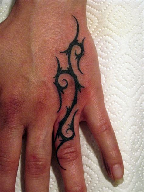 Easy Simple Tribal Hand Tattoo Tattoo Design