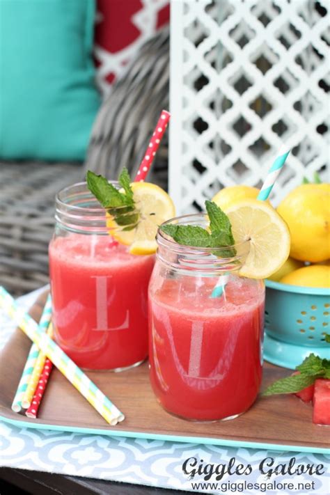 Watermelon Lemonade Recipe Giggles Galore