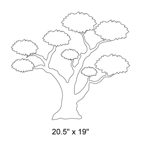 Large Tree Stencil 2