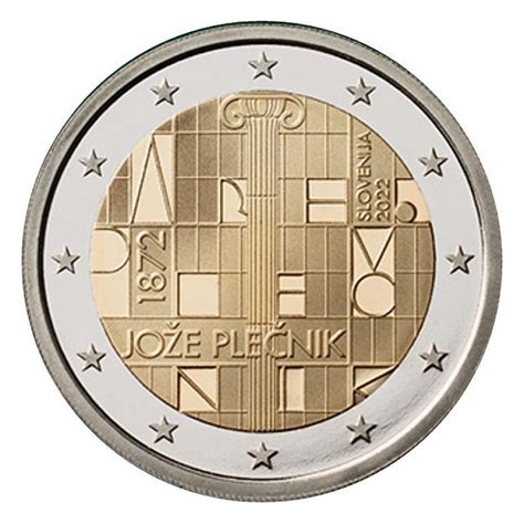 Slovenia 2022 2 Euro Coin 150th Anniversary Of The Birth Of Architect