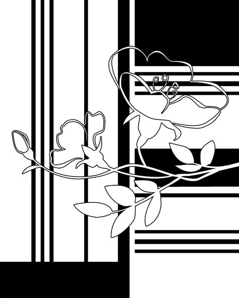 Cjo Photo Printable Black And White Art 8x10 Black And White Floral