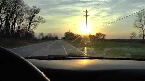 Driving At Sunset Royalty Free Stock Footage Youtube