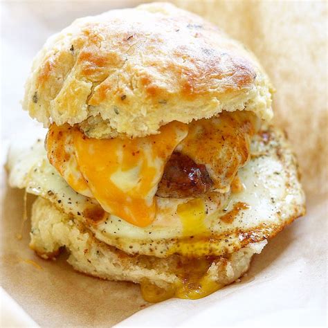 Easy Sausage Egg And Cheese Biscuit