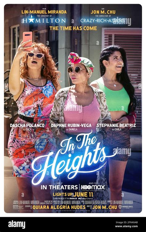 In The Heights Us Character Poster From Left Dascha Polanco Daphne