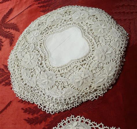 12 handmade lace luncheon mats doilies c1920s linens and lace antique linens handmade lace