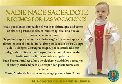 Misioneros De La Palabra Divina Oremos Por Las Vocaciones Sacerdotales