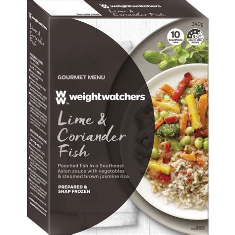 Weight Watchers Frozen Meal Lime And Coriander Poached Fish 340g Woolworths
