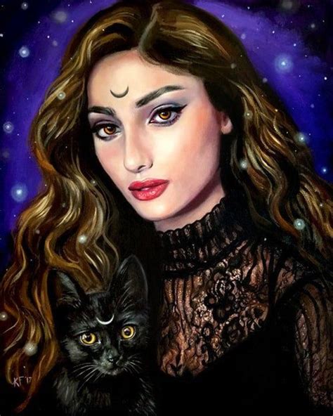 Witch Art Print Raven And Rowena Black Cat Art Etsy New Zealand