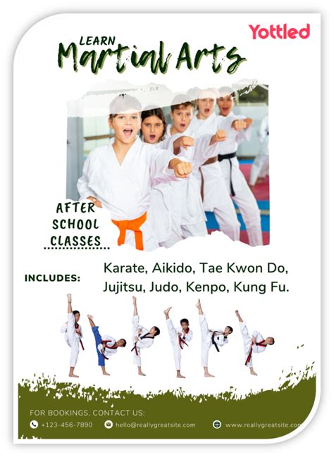 Martial Arts Advertising 7 Ready To Use Posters Flyers Templates Yottled
