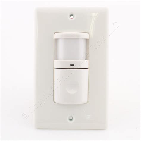 🏠 Hubbell White Motion Sensor Light Switch Occupancy Vacancy Pir 1000w