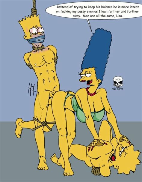 Rule 34 Asphyxiation Bart Simpson Bondage Bound Cloth Gag Female Gag