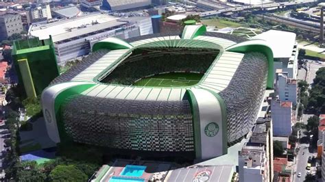 Use the map controls to rotate and zoom the palmeiras stadium view. Nova Arena do Palmeiras em 365 dias - YouTube