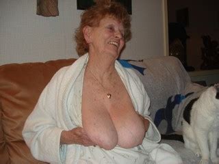 These Crazy Granny Put Her Wrinkled Boobs