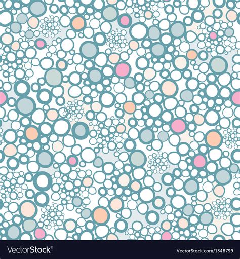 Colorful Bubbles Seamless Pattern Background Vector Image