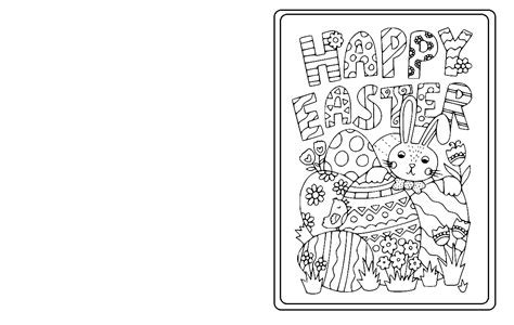 Easter Card Coloring Pages Free Printable Coloring Pages