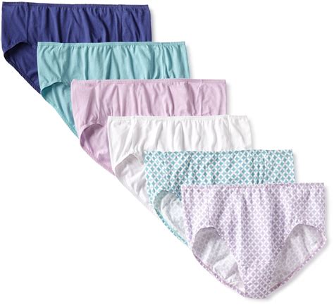 Fruit Of The Loom Women S 6 Pack Comfort Covered Waistband Hi Cut Panties