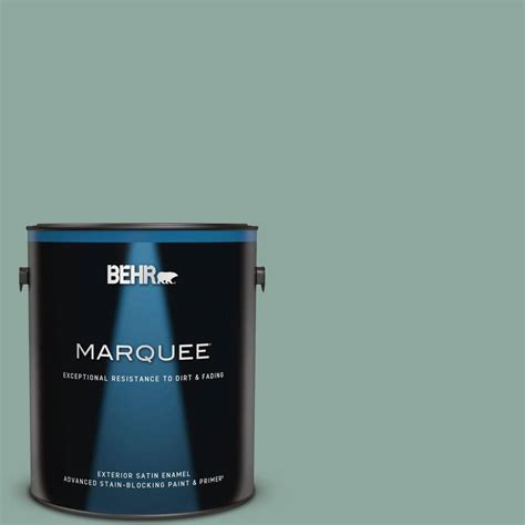 Behr Marquee 1 Gal S430 4 Green Meets Blue Satin Enamel Exterior