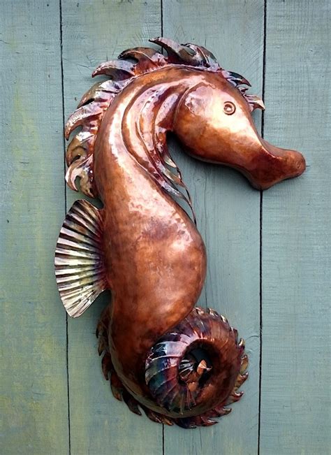 Emily Stone Copper Seahorse Sculpture 3 Copper Creatures
