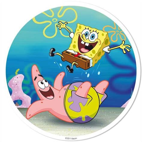 Cialda Spongebob Decorazione Torta Ostia O Zucchero Personalizzata A