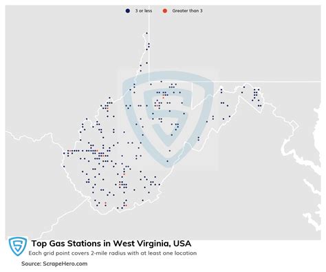 List Of All Top Gas Stations Locations In West Virginia Usa