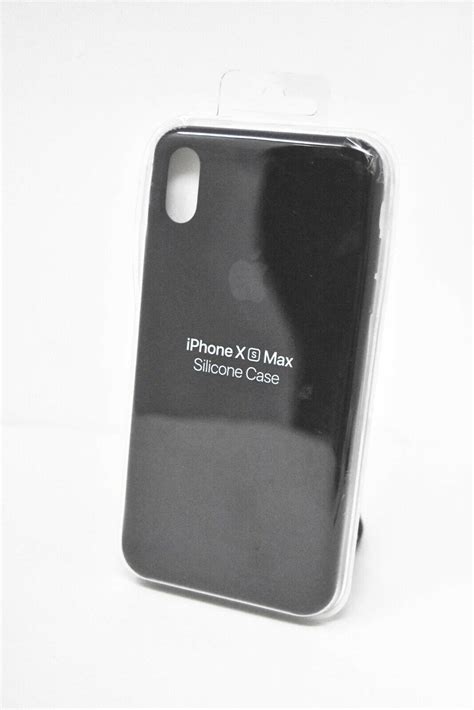 Apple Silicone Case For Iphone Xs Max Black Mrwe2zma Ebay