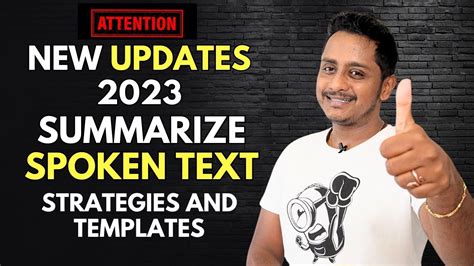 New Updates 2023 PTE Summarize Spoken Text Strategies And Templates