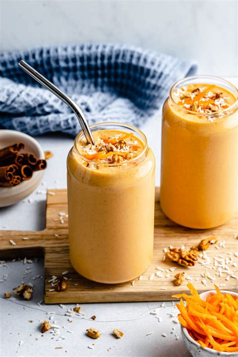 carrot cake smoothie all the healthy things