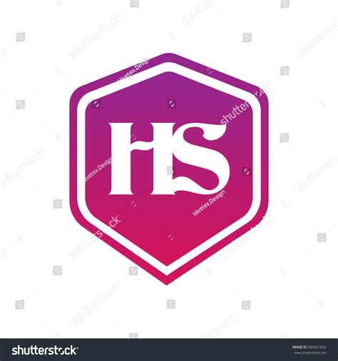 Hs Logo Stock Vector Royalty Free 580931632 Shutterstock