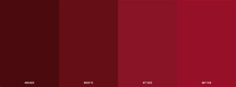 20 Red Wine Color Swatch Fashion Style