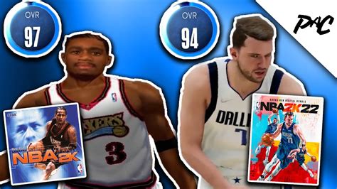 Nba 2k Cover Athletes Ratings From Every Game Youtube