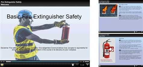 Fire safety this is a powerpoint presentation from summit training source, inc. KnowledgeWare | Basic Fire Extinguisher Safety Online Training
