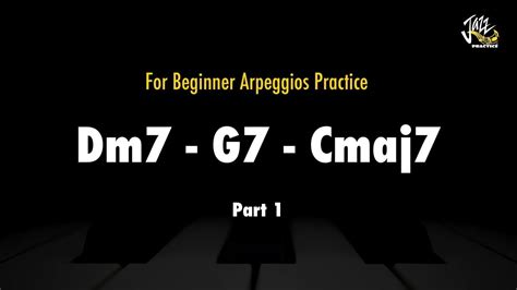 Dm7 G7 Cmaj7 Jazz Guitar Arpeggios Practice For Beginners Part 1