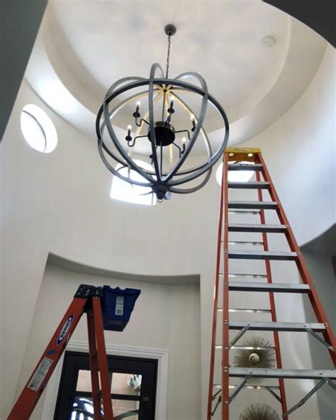 Take note that you would need to multiply the average recessed lighting installation cost with the number of bulbs you need to adequately illuminate an area. 20ft ceiling chandelier installation | Led can lights, Can ...
