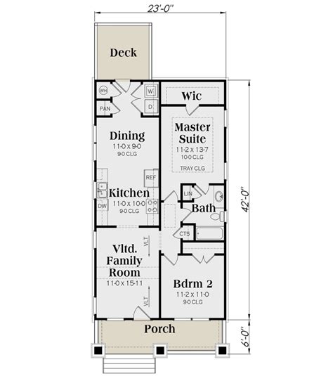 Narrow Lot House Plans Small House Floor Plans New House Plans House