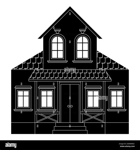 House Outline Drawing Outline Drawing Of House With Trees Clipart