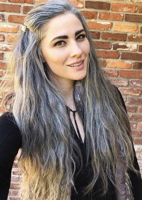 Pin by Solimàdo on Fifty shades of Gray Long gray hair Grey hair transformation Blending