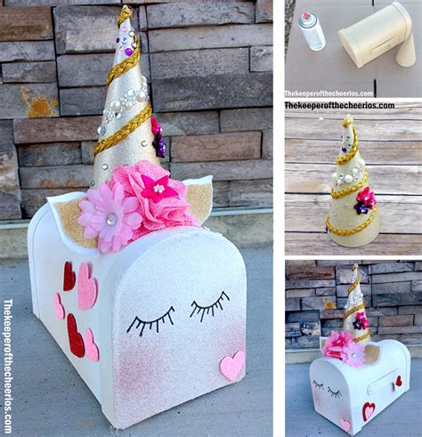 Unicorn Valentines Day Mailbox The Keeper Of The Cheerios