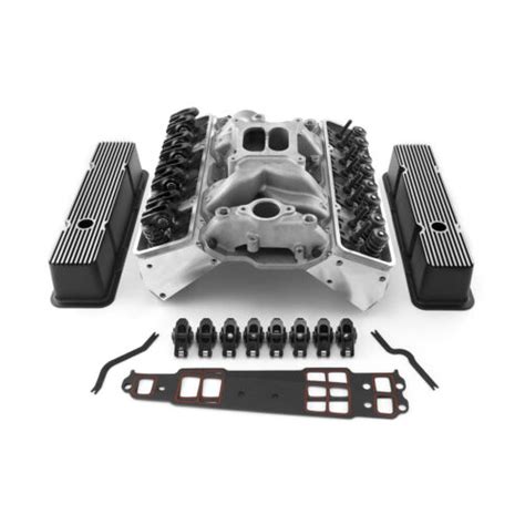 Chevy Sbc 350 Straight Cylinder Head Top End Engine Combo Kit Outlaw
